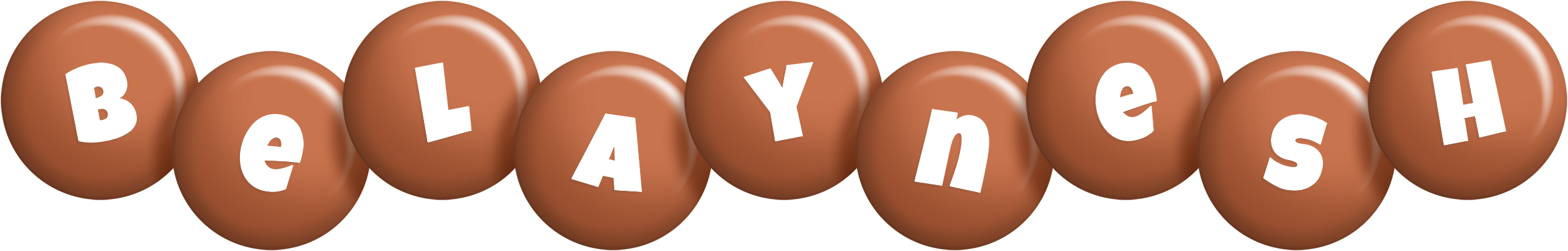 Belaynesh candy-brown logo