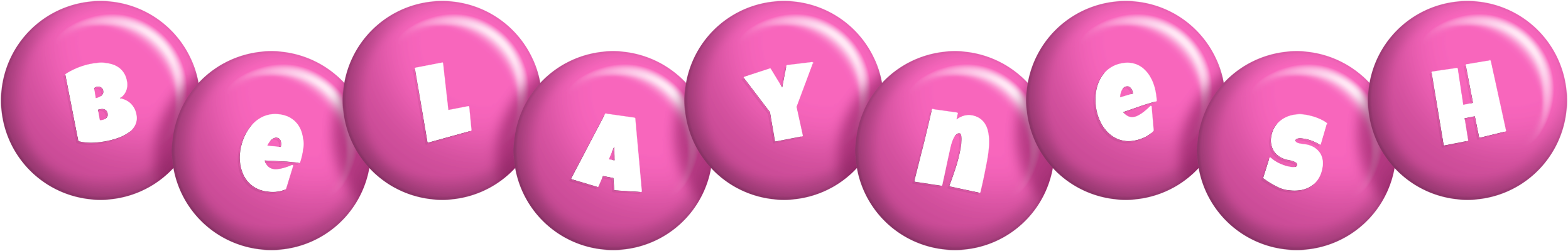 Belaynesh candy-pink logo