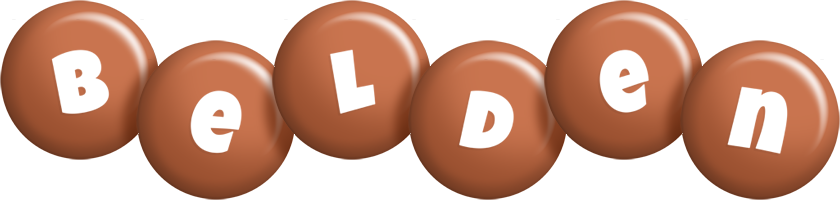 Belden candy-brown logo