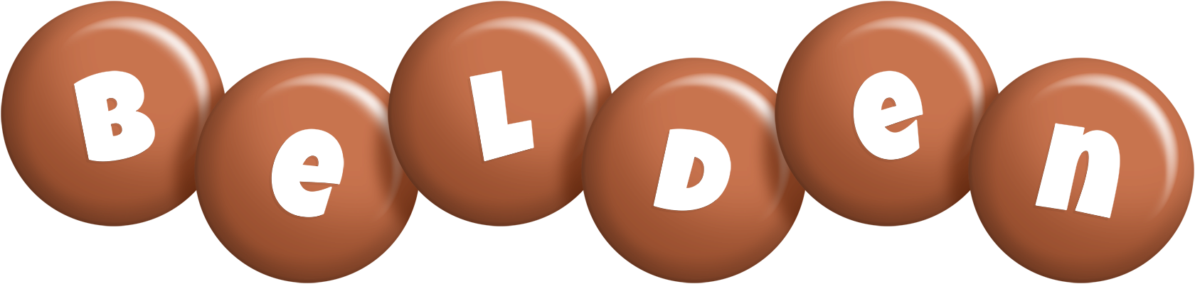 Belden candy-brown logo