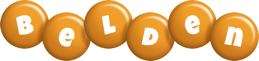 Belden candy-orange logo