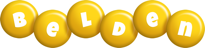 Belden candy-yellow logo