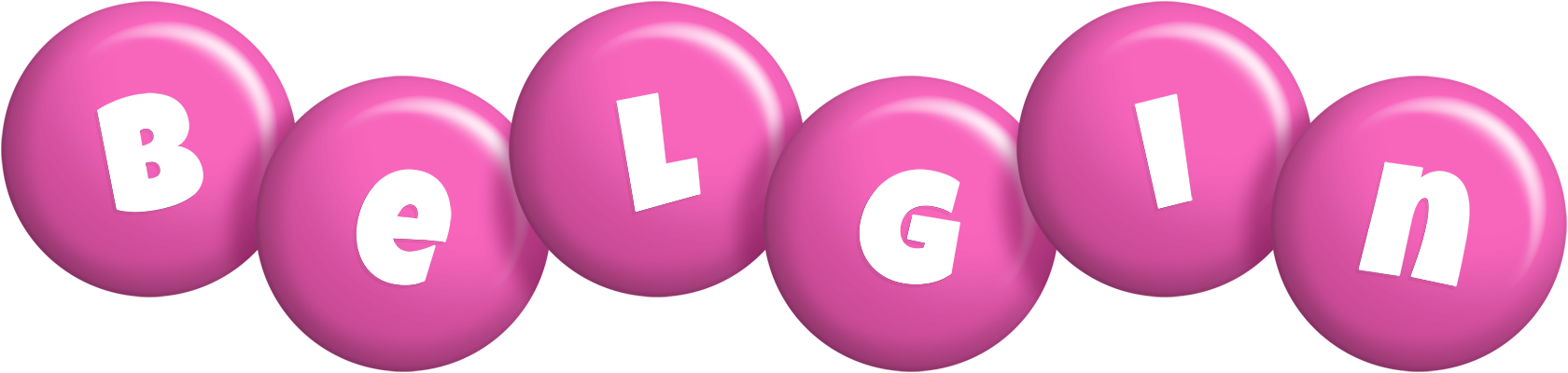 Belgin candy-pink logo