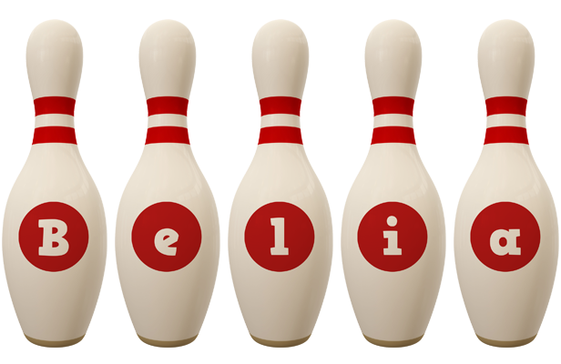 Belia bowling-pin logo