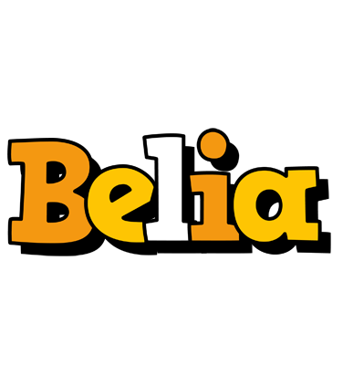 Belia cartoon logo