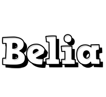 Belia snowing logo