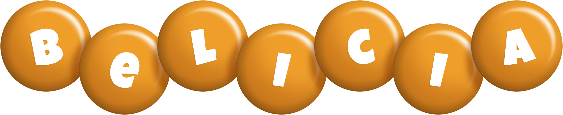 Belicia candy-orange logo