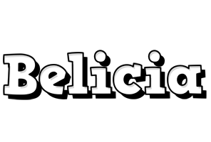 Belicia snowing logo
