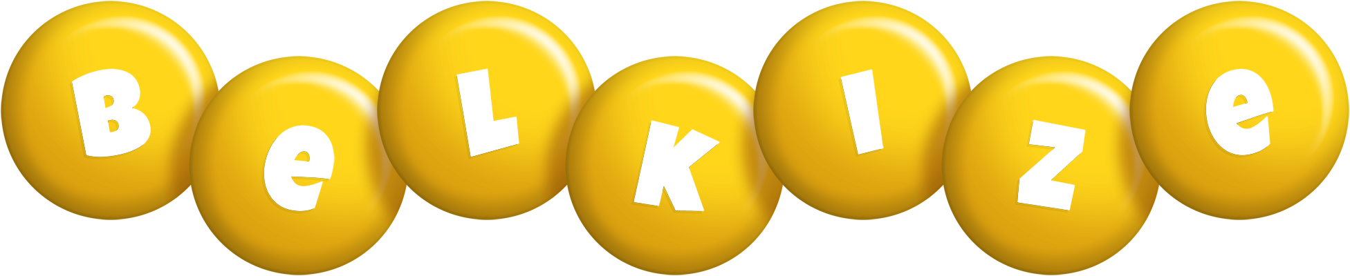 Belkize candy-yellow logo