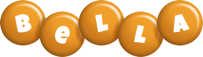 Bella candy-orange logo