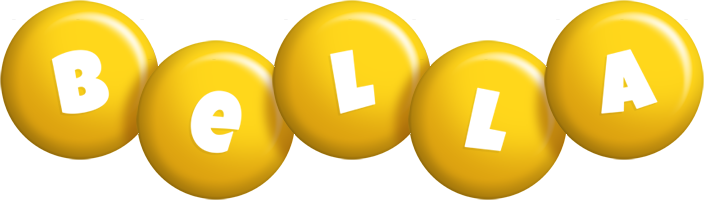 Bella candy-yellow logo