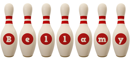 Bellamy bowling-pin logo