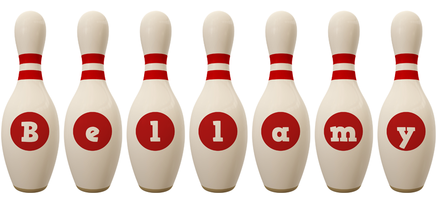 Bellamy bowling-pin logo