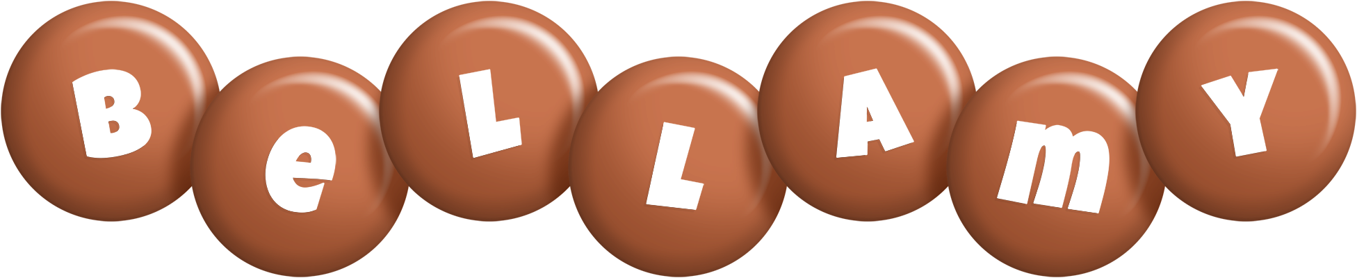 Bellamy candy-brown logo