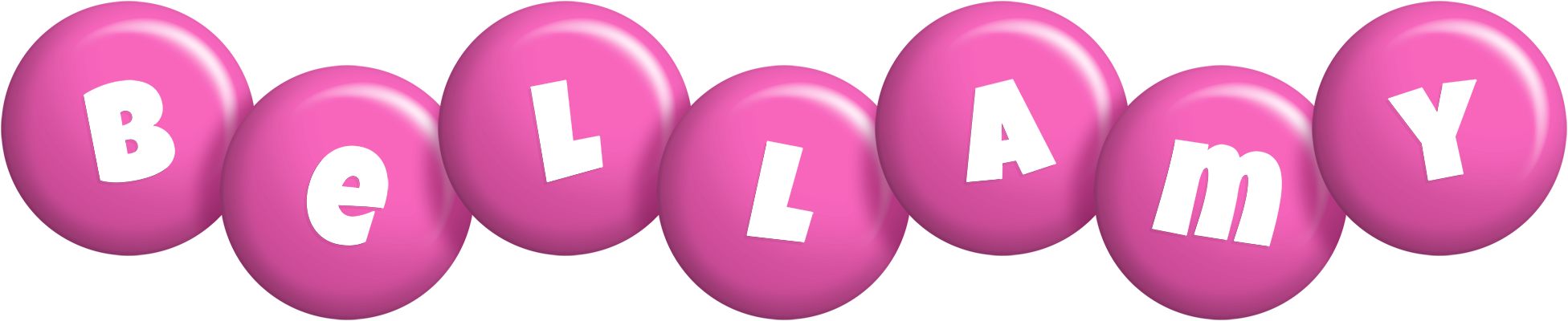 Bellamy candy-pink logo