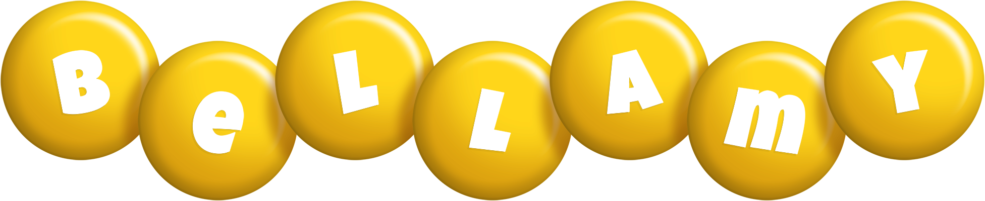 Bellamy candy-yellow logo