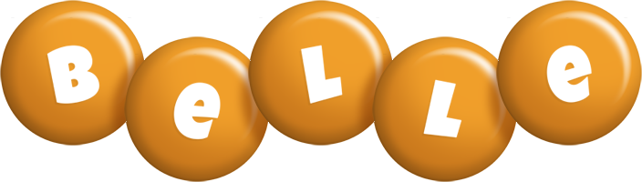 Belle candy-orange logo