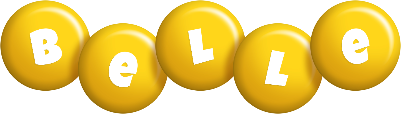 Belle candy-yellow logo