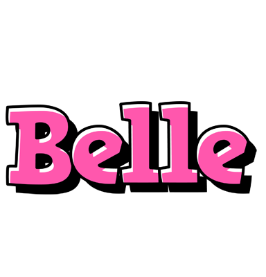 Belle girlish logo
