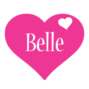 Belle love-heart logo