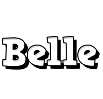 Belle snowing logo