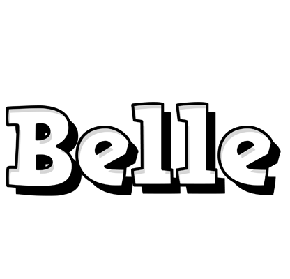 Belle snowing logo