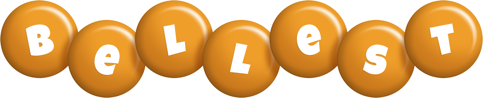 Bellest candy-orange logo