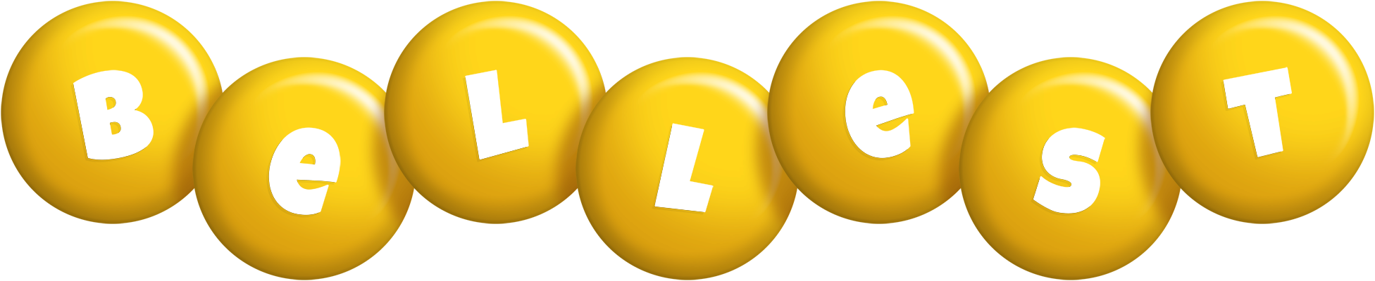 Bellest candy-yellow logo