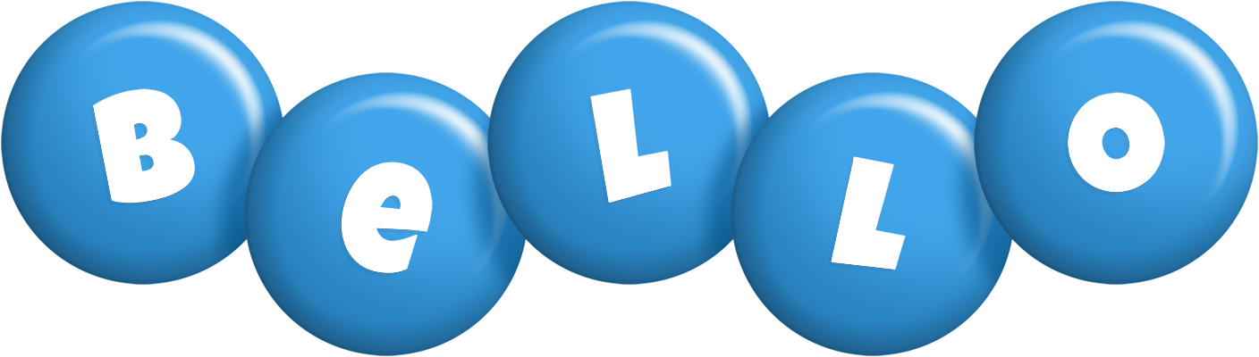 Bello candy-blue logo