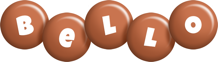 Bello candy-brown logo