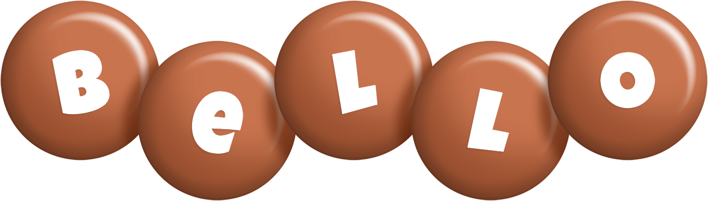 Bello candy-brown logo