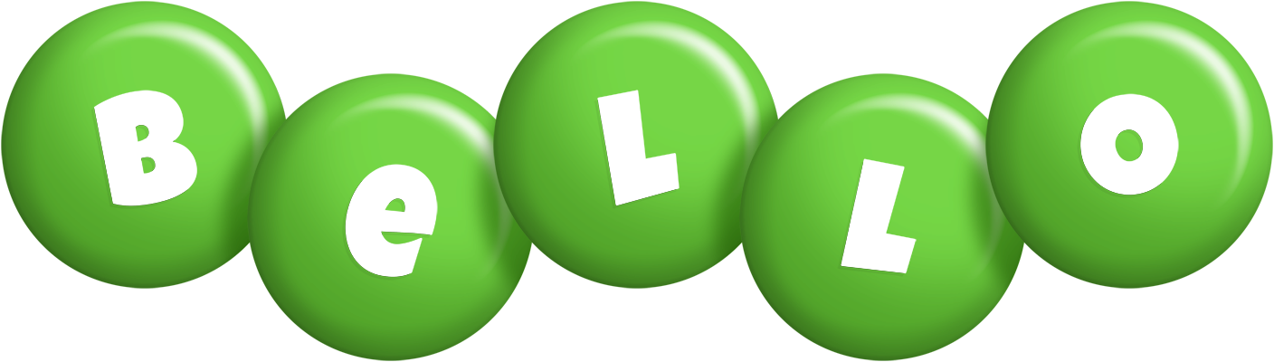Bello candy-green logo