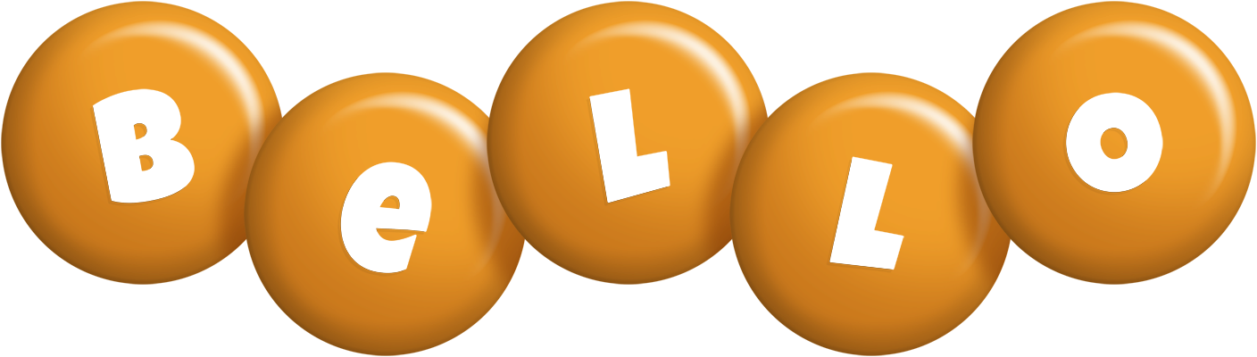 Bello candy-orange logo
