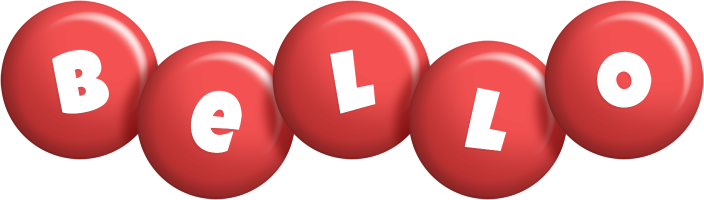 Bello candy-red logo