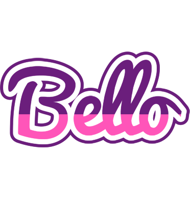 Bello cheerful logo