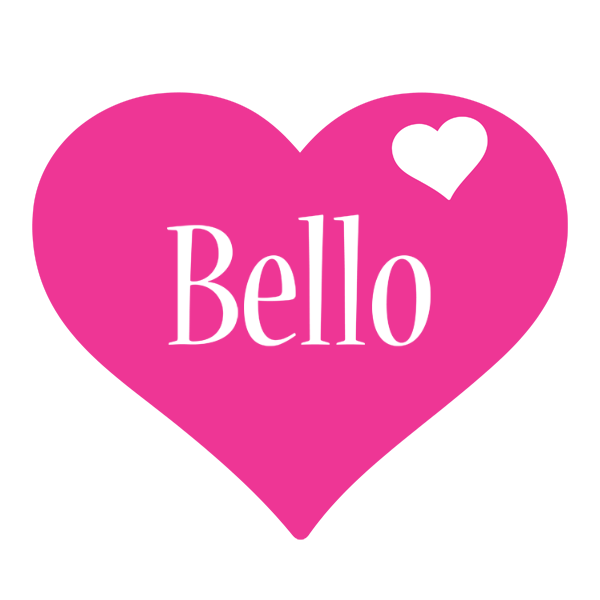 Bello love-heart logo