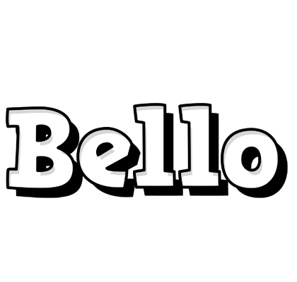 Bello snowing logo