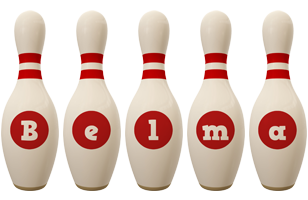 Belma bowling-pin logo