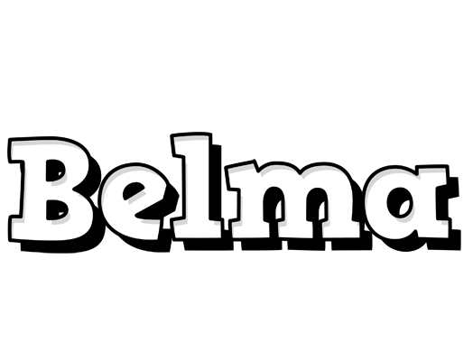 Belma snowing logo