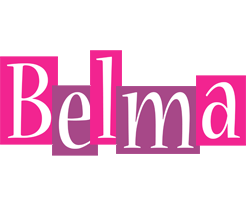 Belma whine logo