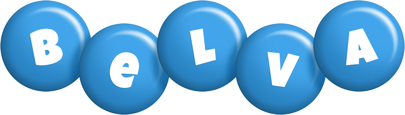 Belva candy-blue logo