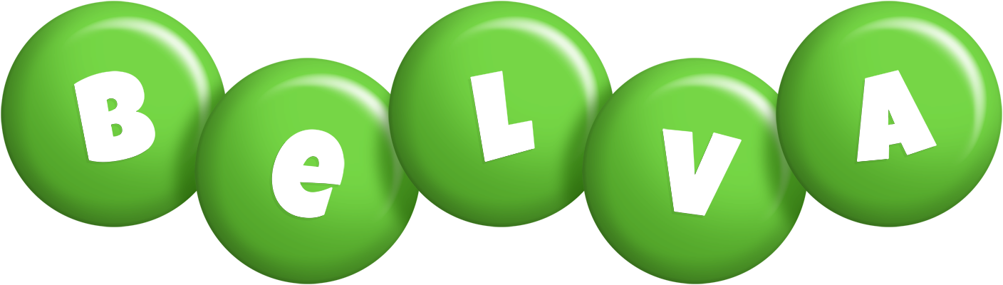 Belva candy-green logo