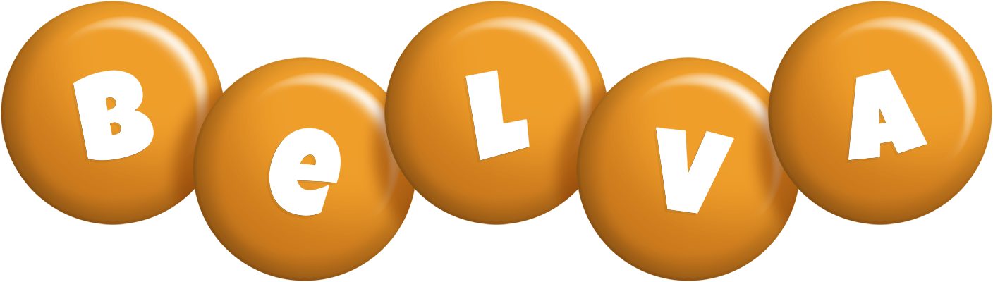 Belva candy-orange logo