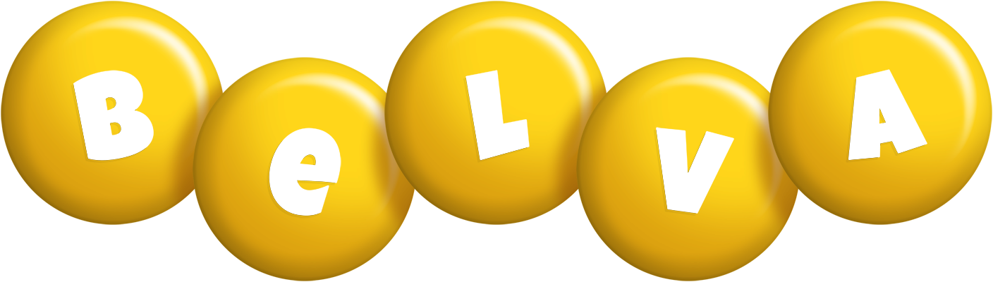 Belva candy-yellow logo