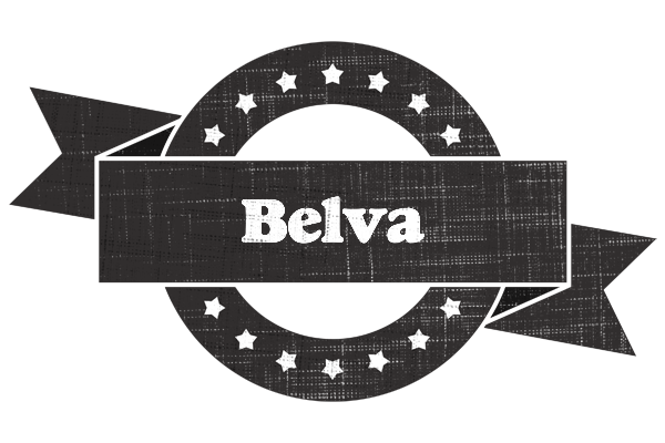 Belva grunge logo