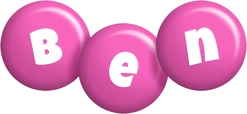 Ben candy-pink logo