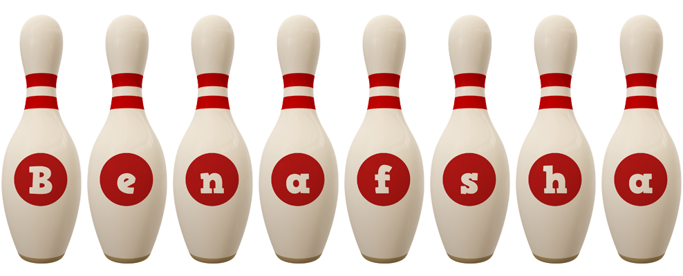 Benafsha bowling-pin logo
