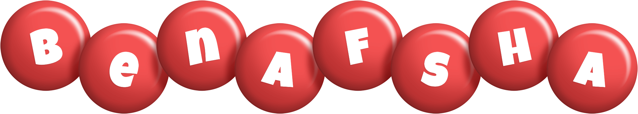 Benafsha candy-red logo