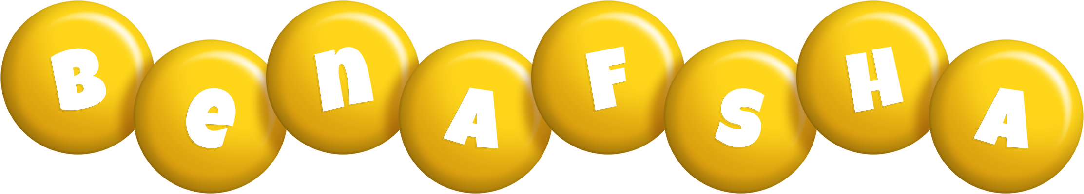 Benafsha candy-yellow logo
