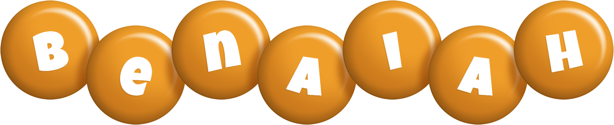 Benaiah candy-orange logo